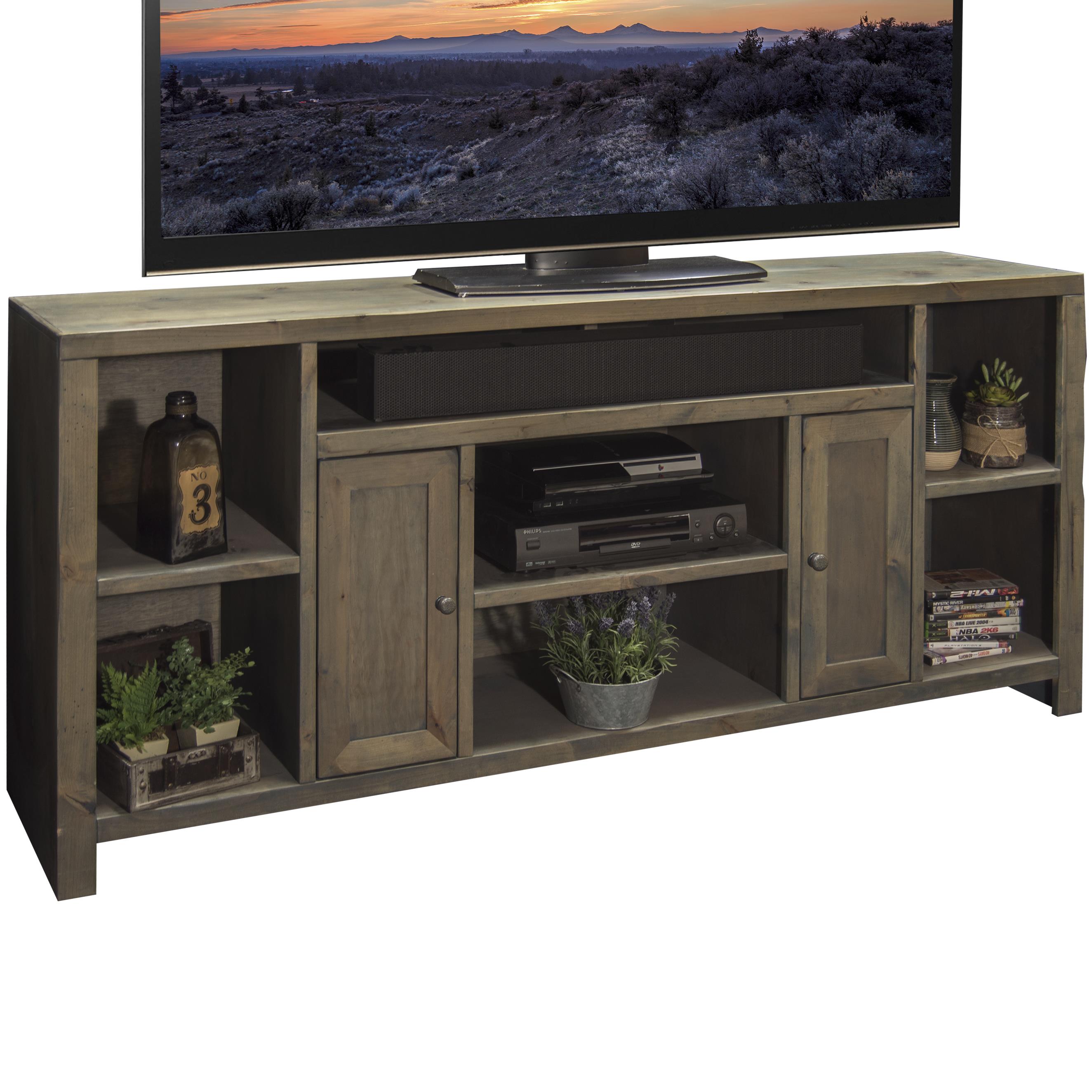 Legends Furniture Joshua Creek 65" TV Console with 2 Doors and 7